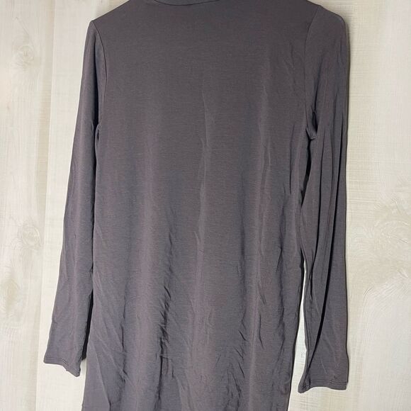 Eileen Fisher NWT brown‎ scrunch neck tunic long sleeve, size XXS - Picture 8 of 11